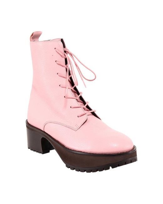 By Far Pink Heeled Boots