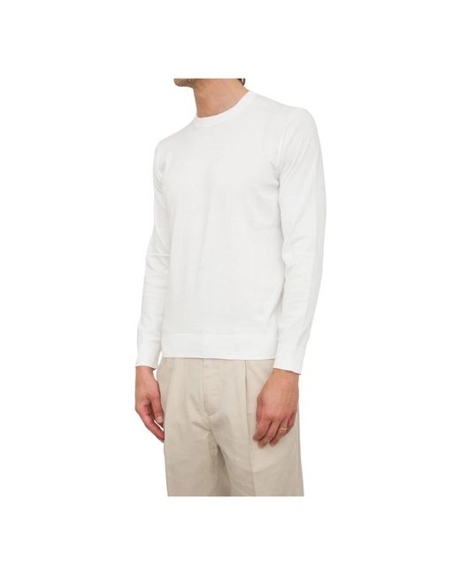 Paolo Pecora Weißes rundhals-shirt in White für Herren