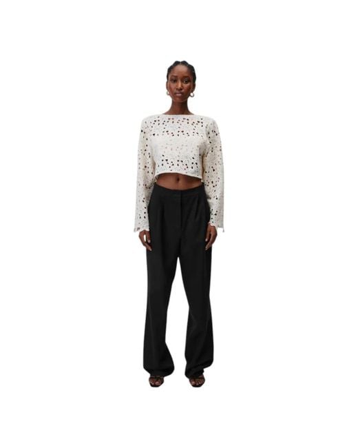 Undress Overhemden ,Wit ,Katoen Lace Statement Shirt in het White