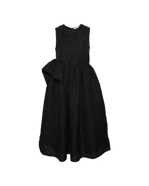 CECILIE BAHNSEN Black Midi Dresses