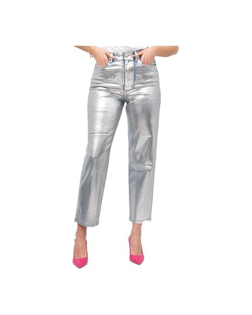 Just Cavalli Gray Cropped Jeans