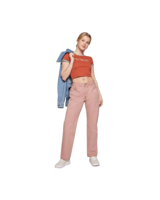 Levi's Pink Straight Trousers