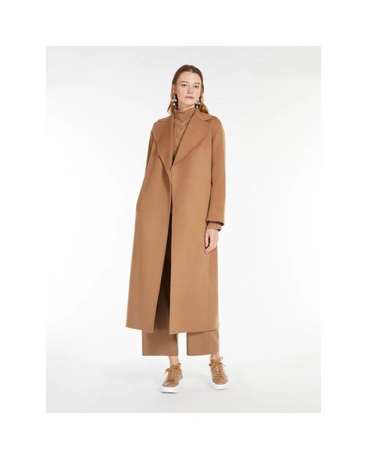 Max Mara Natural Belted Coats