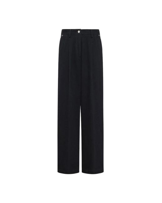Momoní Wide Trousers in het Black