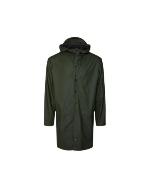 Rains Single-Breasted Coats in het Green