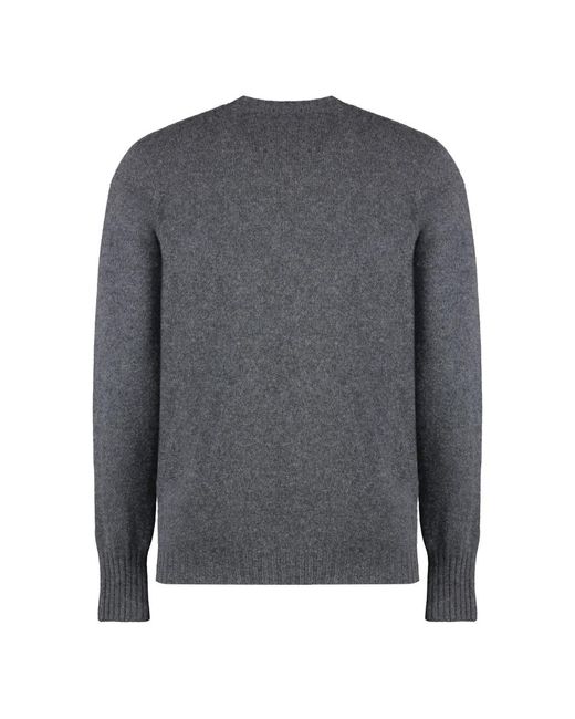 Drumohr Gray Cashmere Knitwear for men