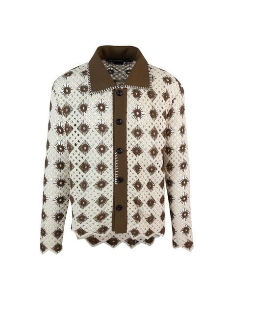 ANDERSSON BELL Brown Casual Shirts for men