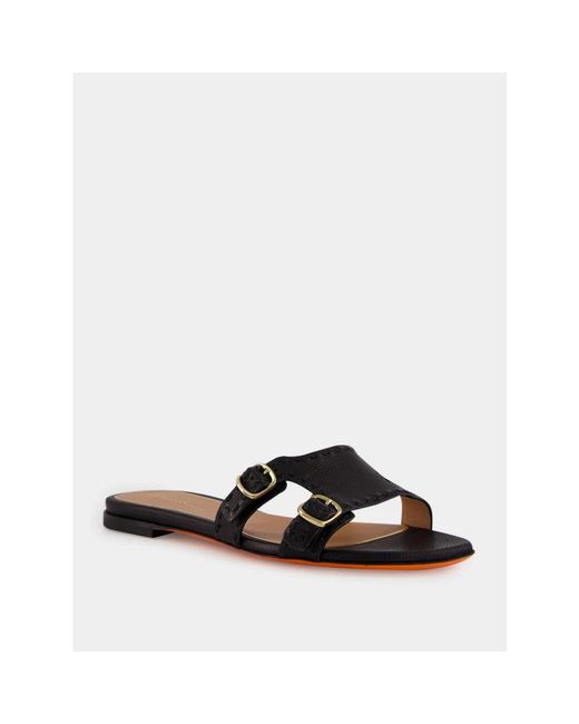 Sliders Santoni en coloris Black