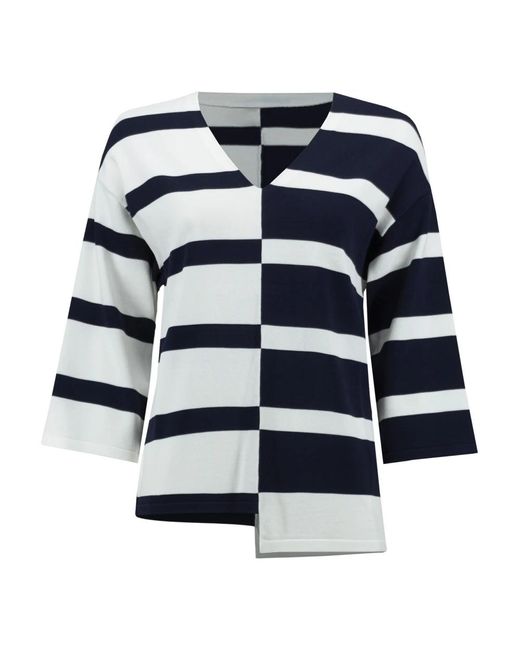 Joseph Ribkoff V-Neck Knitwear in het Blue