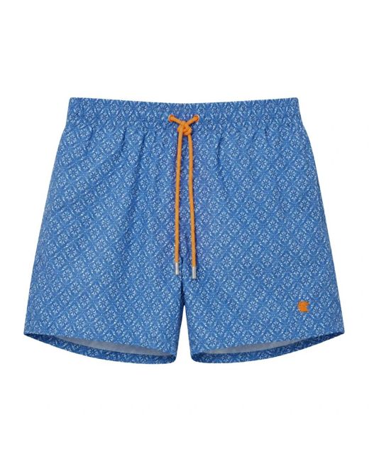 Gallo Boxer Mare Pl Batik Delfini in het Blue voor heren
