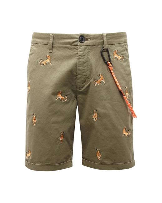 Sun 68 Green Casual Shorts for men