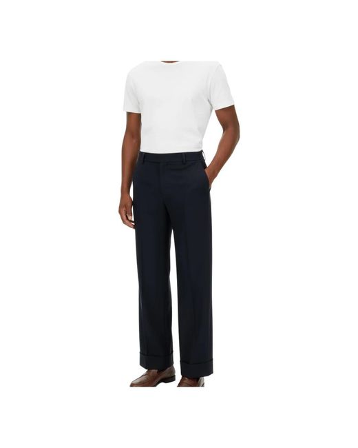 Cellar Door Blue Wide Trousers for men