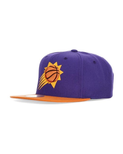 Mitchell & Ness Phoenix Suns Flache Schirm Snapback Kappe in Blue für Herren