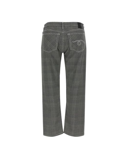R13 Gray Straight Trousers