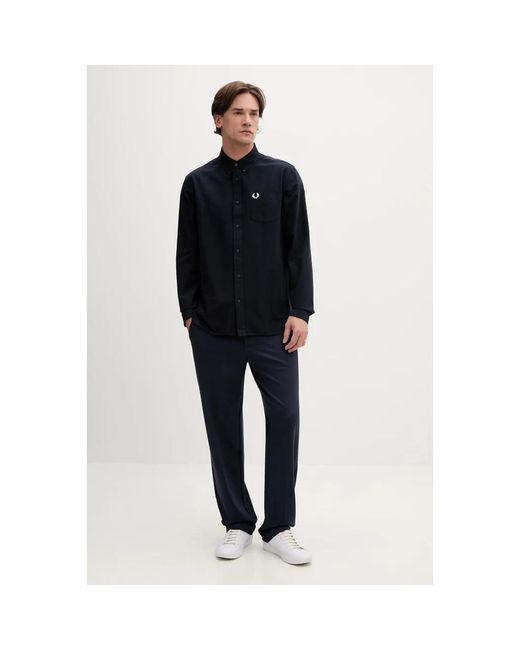 Fred Perry Casual Hemden in het Black voor heren