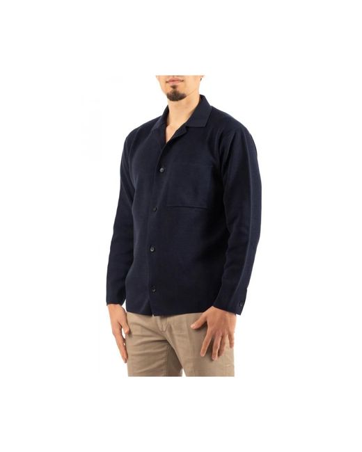 Casual Shirts di FILIPPO DE LAURENTIIS in Blue da Uomo