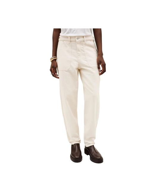 Ba&sh Straight Trousers in het Natural
