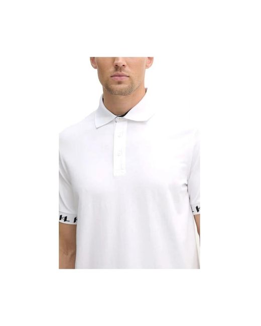 Karl Lagerfeld White Polo Shirts for men
