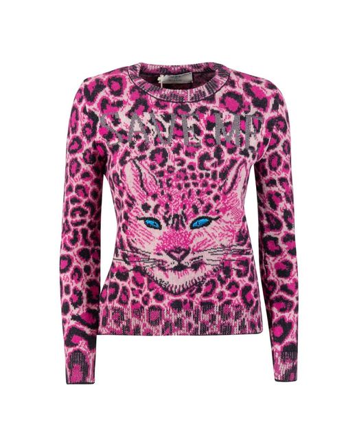 Alberta Ferretti Long Sleeve Tops in het Purple