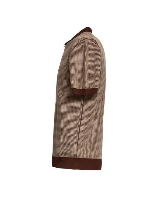 Zanone Brown Polo Shirts for men