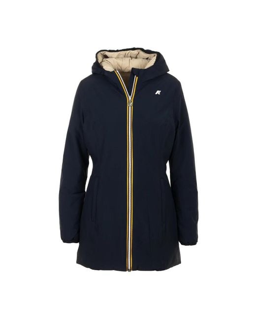 K-Way Blue Warm doppel mäntel