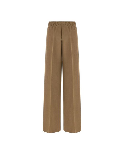 Wide Trousers Herno de color Natural