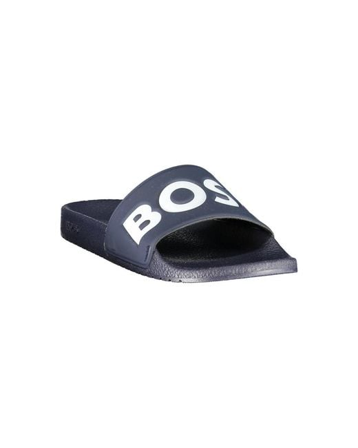 HUGO Blue Sliders for men