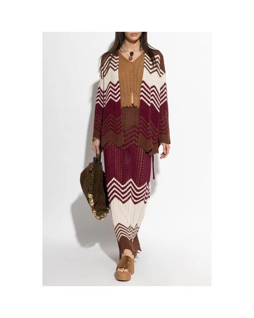 Akep Red Maxi Skirts
