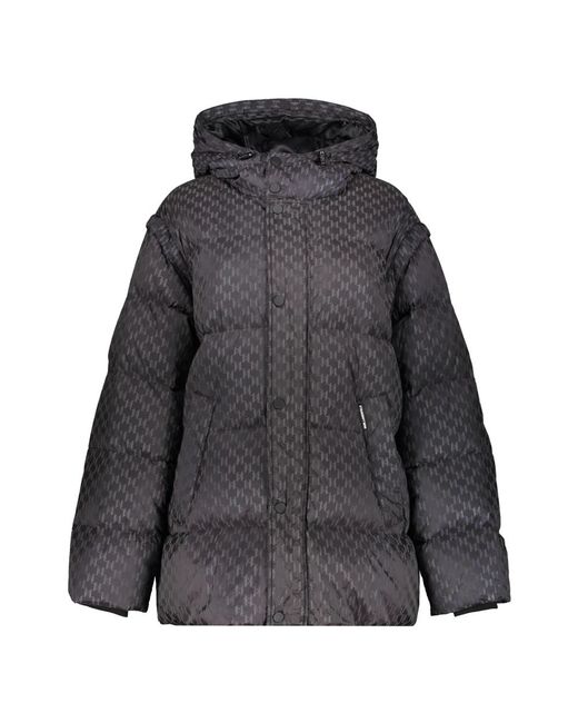 Karl Lagerfeld Gray Winter Jackets