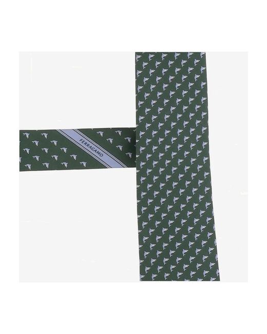Ferragamo Green Ties for men