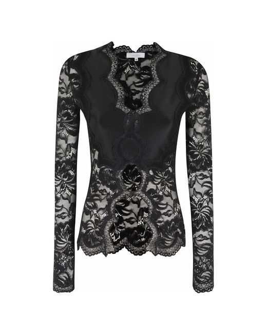 Rabanne Black Long Sleeve T-Shirts