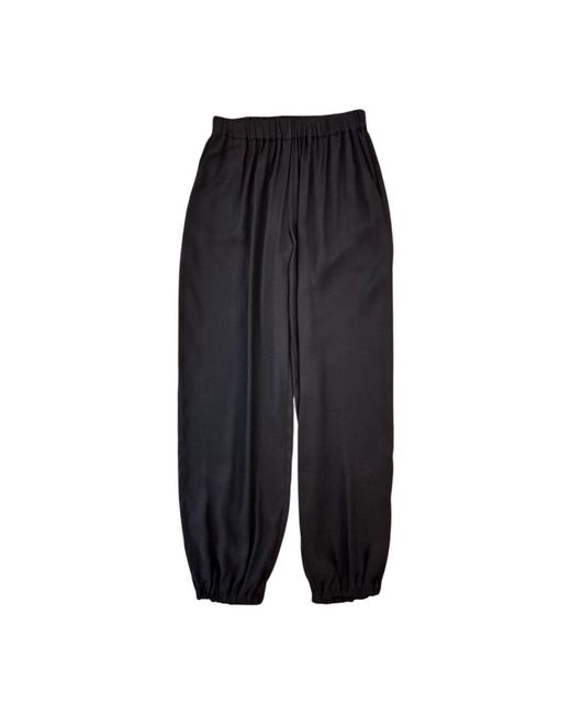Manila Grace Black Wide Trousers