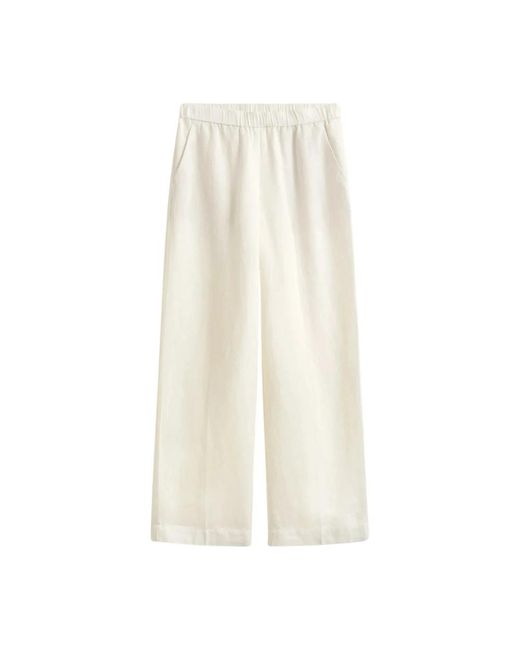 Gant White Wide Trousers