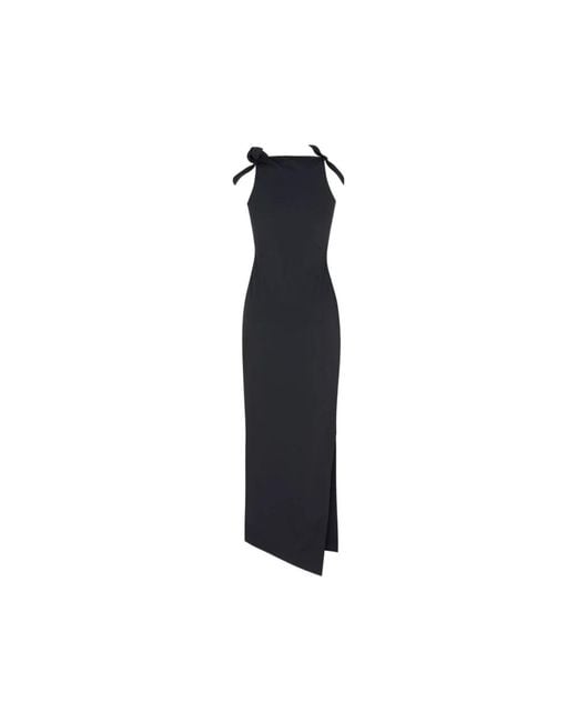 Coperni Black Flower Gown