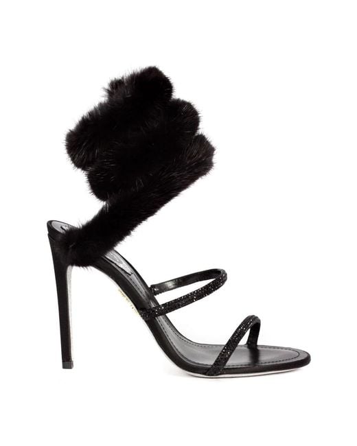 High Heel Sandals Rene Caovilla en coloris Black