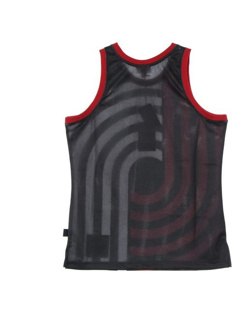 Mitchell & Ness Fitness ,Veelkleurig ,Polyester Nba Basketball Tank Top Hardwood Classics in het Red voor heren