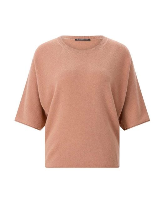 Luisa Cerano Brown Round-Neck Knitwear
