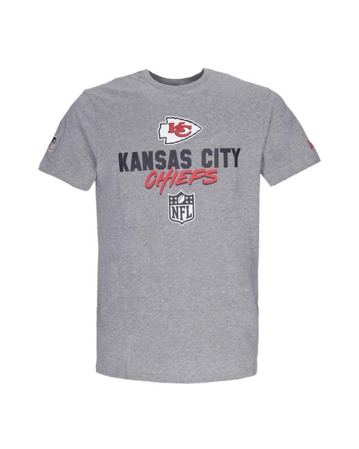 KTZ Tops ,Grijs ,Katoen Nfl Script Tee Heather Graphite in het Gray voor heren