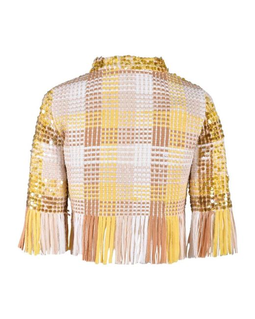 Elisabetta Franchi Metallic Jacke