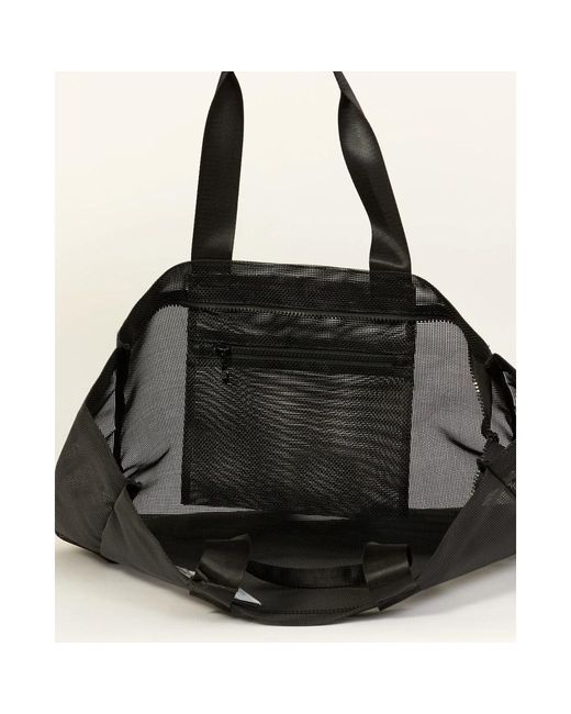 EA7 Black Transparente pvc-strandtasche schwarz
