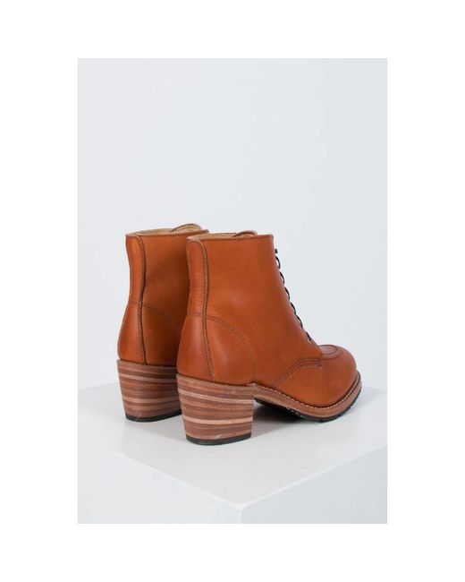 Red Wing Brown Heeled Boots