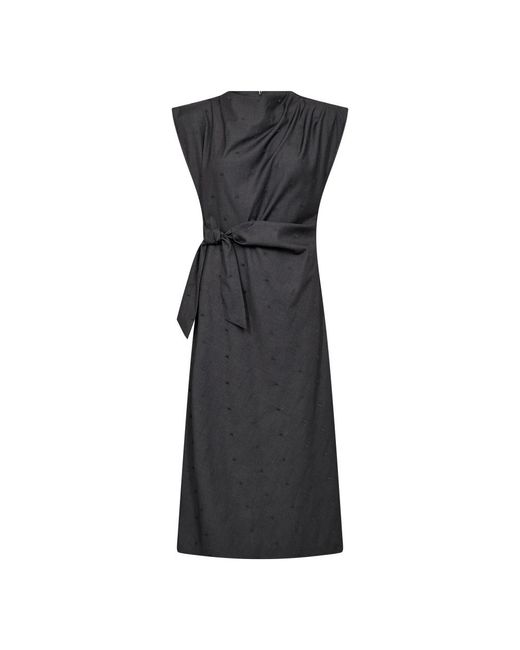 Midi Dresses co'couture de color Black