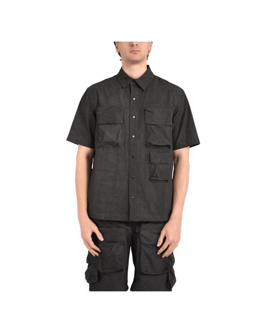 JG1 Black Short Sleeve Shirts for men