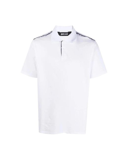 Just Cavalli White Polo Shirts for men