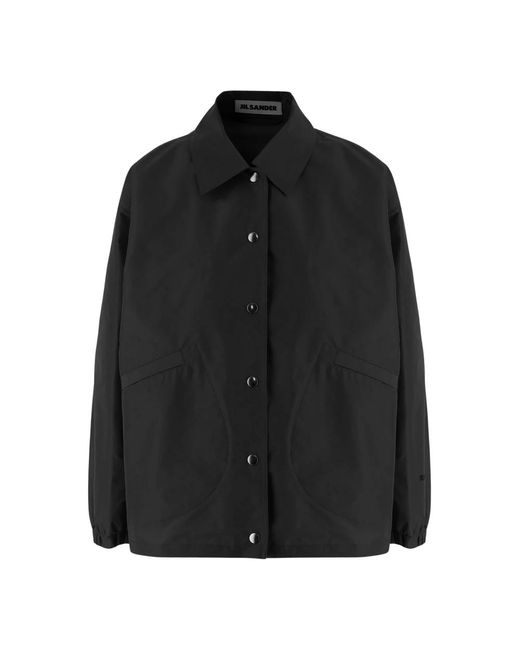 Jil Sander Technical Faille Blouson in het Black