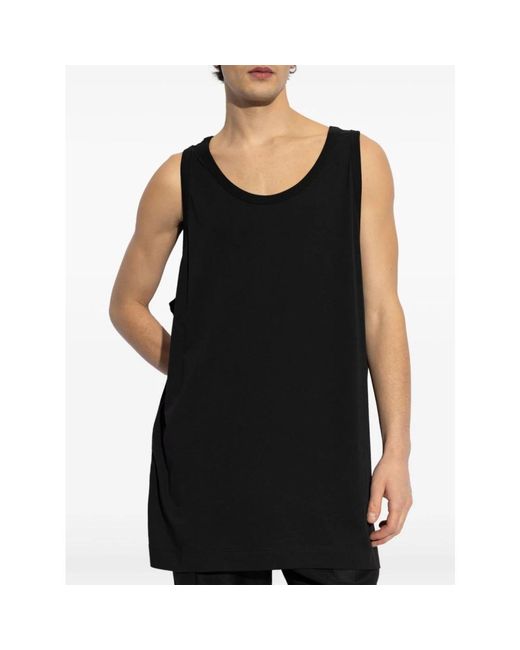 Dries Van Noten Black Sleeveless Tops for men