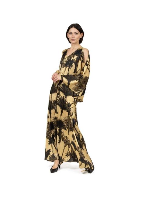 Maxi Dresses Erika Cavallini Semi Couture en coloris Metallic