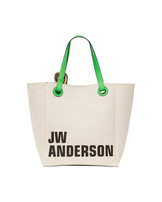 J.W. Anderson Green Ketten-canvas-tasche