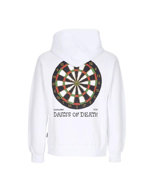 Propaganda White Hoodies for men