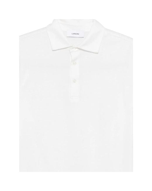 Lardini White Polo Shirts for men